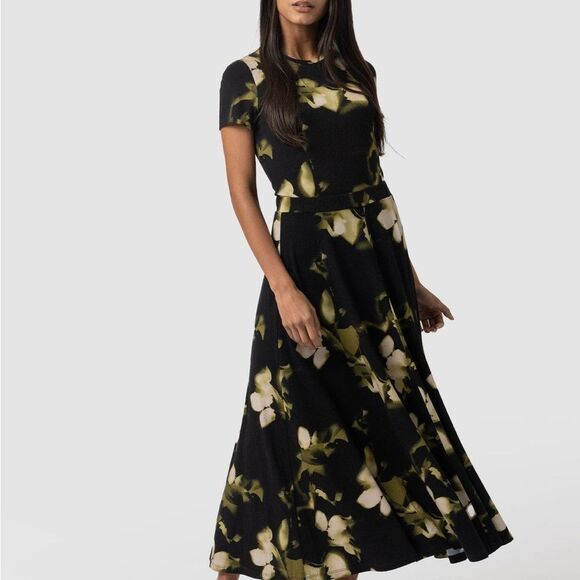 Saint and Sophia Nora A-Line Skirt Green Aurora Size 12 NWT in packaging - Picture 2 of 9